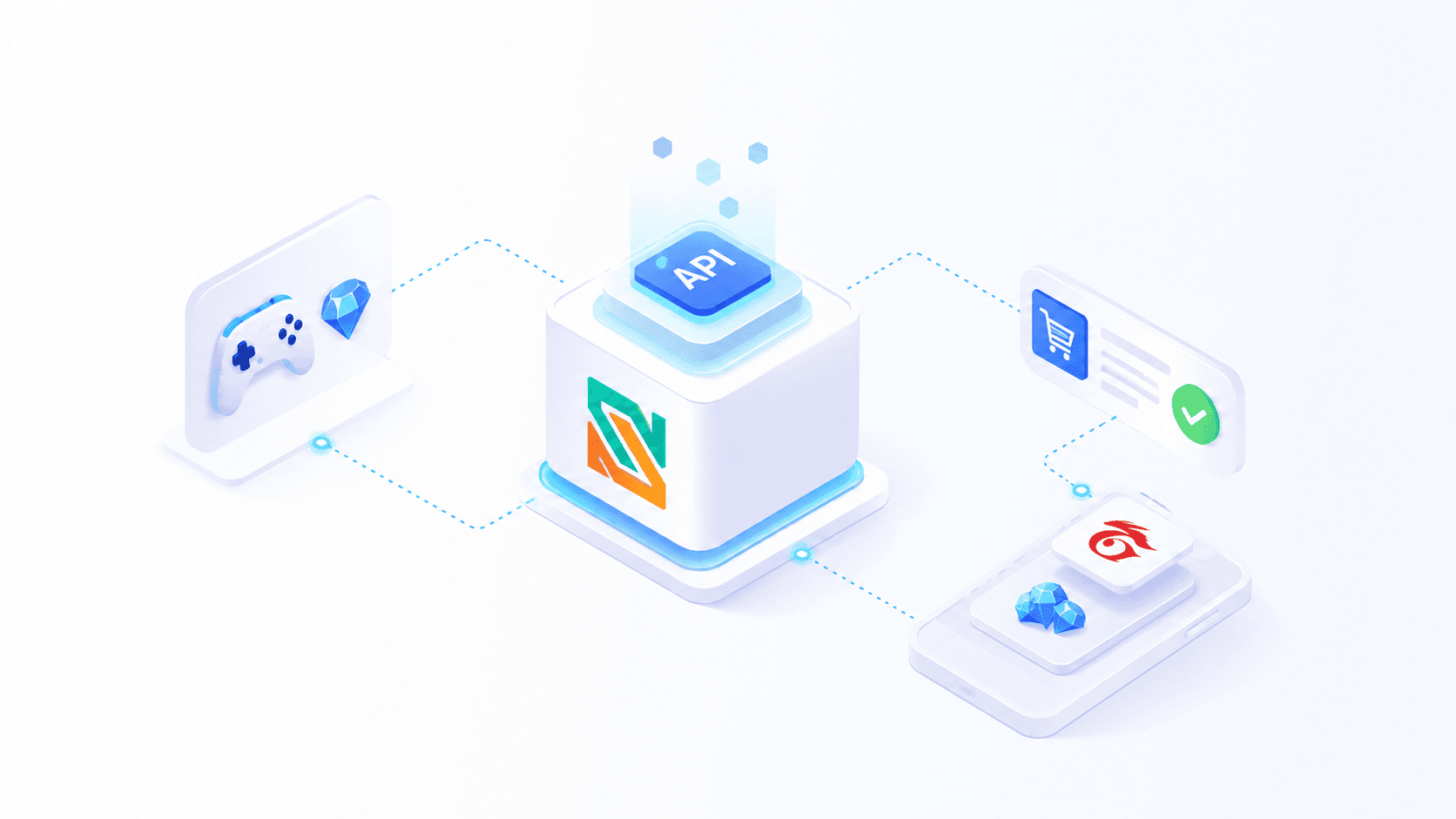 Secure top-up operations hub with order, balance, API, KHQR, and redeem code signals